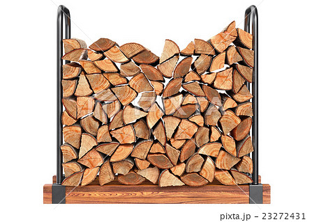 Firewood stack, front view Firewood stack, front view 23272431