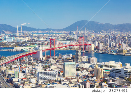 若戸大橋と北九州の街 若戸大橋と北九州の街 23273491