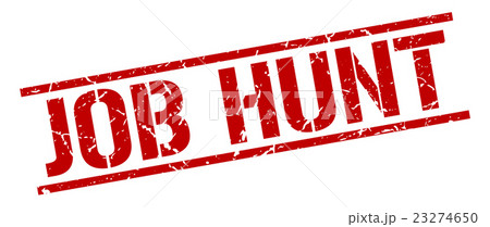job hunt red grunge square vintage rubber stamp job hunt red grunge square vintage rubber stamp 23274650