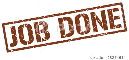 job done brown grunge square vintage rubber stamp job done brown grunge square vintage rubber stamp 23274654