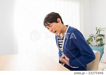 男性　ポートレート　男の人　リビング　コピースペース 23275946
