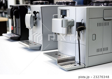 row of coffee machines 23276348