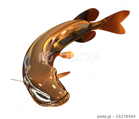 3D Illustration Golden Fish 23276504