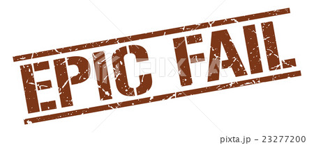 epic fail brown grunge square vintage rubber stamp 23277200