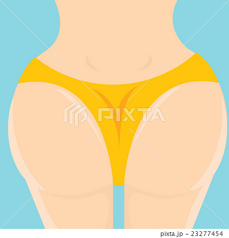 Booty girl. Nice ass in panties. Sexy woman in - Stock Illustration  [105768379] - PIXTA