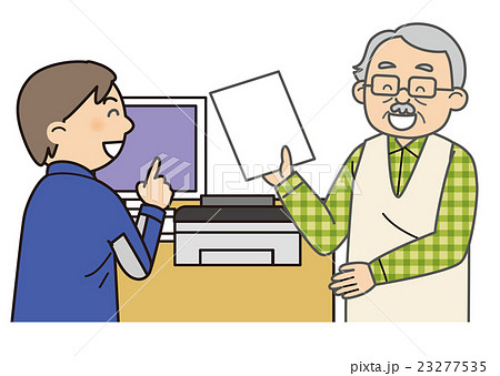パソコン設定　訪問　シニア 23277535