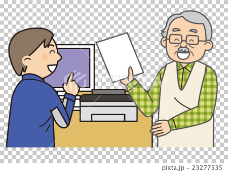 パソコン設定　訪問　シニア 23277535