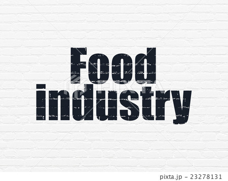Manufacuring concept: Food Industry on wall Manufacuring concept: Food Industry on wall 23278131
