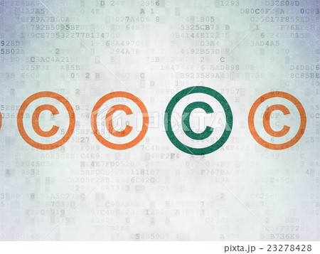 Law concept: copyright icon on Digital Data Paper 23278428