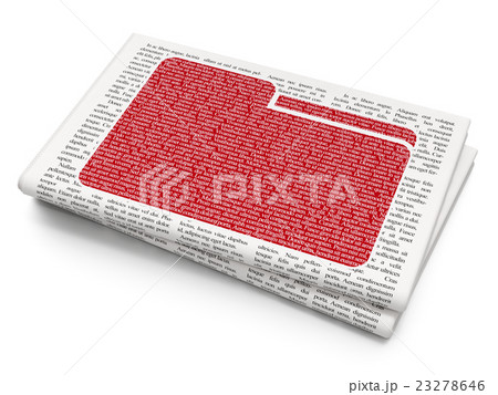 Finance concept: Folder on Newspaper background 23278646