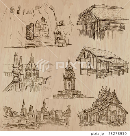 Architecture and Famous Places. Vector pack. 23278950