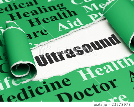 Medicine concept: black text Ultrasound under the Medicine concept: black text Ultrasound under the 23278978