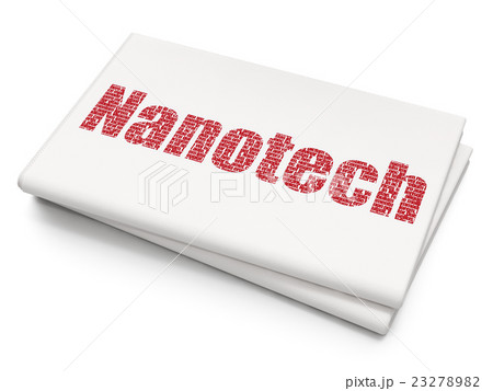Science concept: Nanotech on Blank Newspaper Science concept: Nanotech on Blank Newspaper 23278982