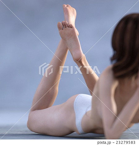 女性の足の裏　perming3DCGイラスト素材 23279583
