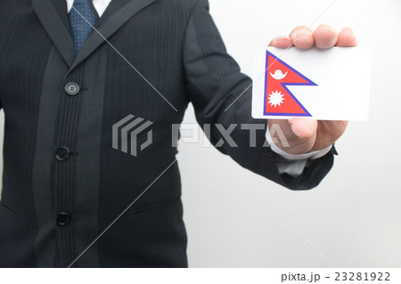 世界の国旗とビジネスイメージ 世界の国旗とビジネスイメージ 23281922