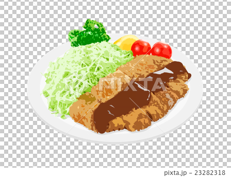 Source cut pork cutlet - Stock Illustration [23282318] - PIXTA