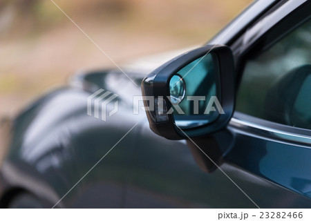 Car Side mirror, selective focus at mirror 23282466