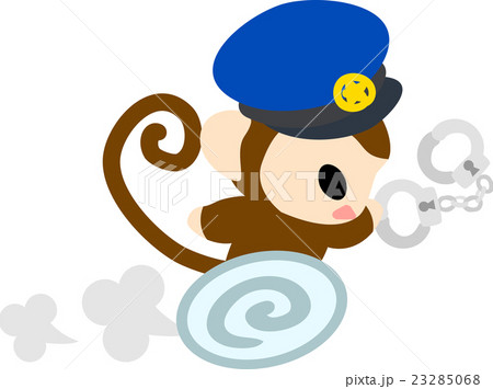 警察官の姿をした可愛いお猿さん 警察官の姿をした可愛いお猿さん 23285068