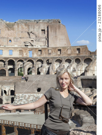 Italy. Rome. The tourist on ruins of the ancient C Italy. Rome. The tourist on ruins of the ancient C 23288066