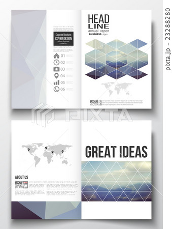 Set of business templates for brochure, magazine 23288280