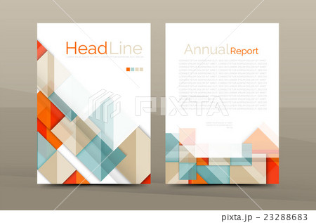 Geometric shapes design a4 cover 23288683