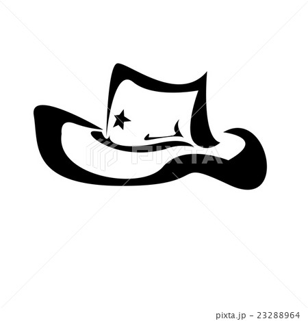 cowboy hat silhouette . vector illustration cowboy hat silhouette . vector illustration 23288964