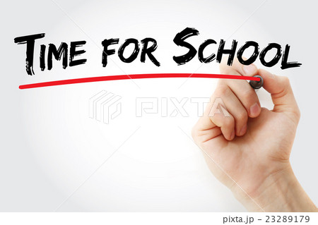 Hand writing Time for School Hand writing Time for School 23289179