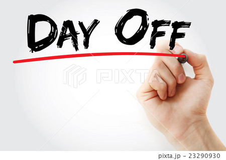 Hand writing Day Off with marker Hand writing Day Off with marker 23290930