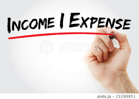 Hand writing Income Expense 23290951