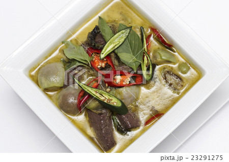Green curry Chicken soup 23291275