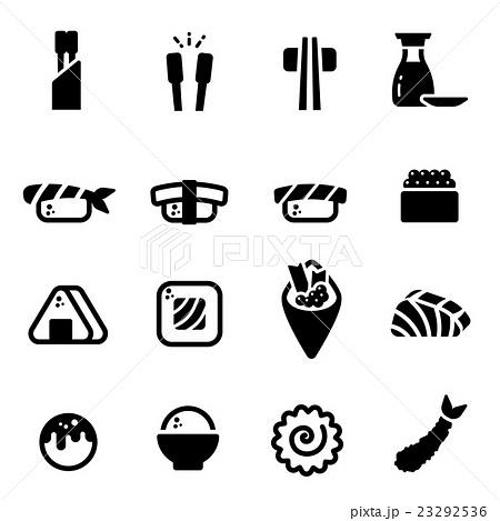 Japanese Food Sushi Sashimi Salmon Tempura Vector Japanese Food Sushi Sashimi Salmon Tempura Vector 23292536
