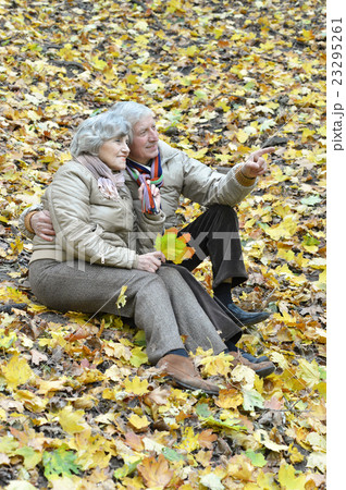 Senior couple have Senior couple have 23295261