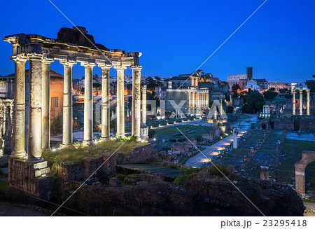 Roman Forum in Rome at sunset, Italy Roman Forum in Rome at sunset, Italy 23295418
