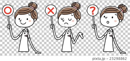 看護師の女性：　回答　正解　不正解 23298862