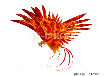 酉　炎　年賀状　背景  23298890