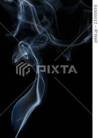 Abstract blue smoke from aromatic sticks. 23300058