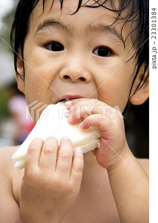 サンドウィッチを食べる男の子 サンドウィッチを食べる男の子 23301384