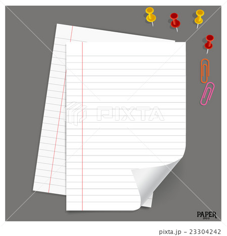 Collection of white papers, ready for your message. Vector illustration... 23304242