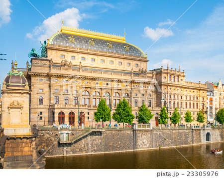 Prague National Theater on sunny day Prague National Theater on sunny day 23305976