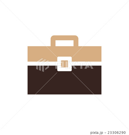 Bag Flat icon and Logo  brown color 23306290
