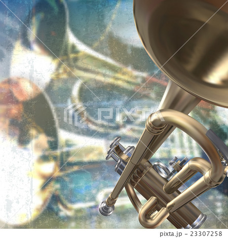 abstract grunge background with trumpet abstract grunge background with trumpet 23307258