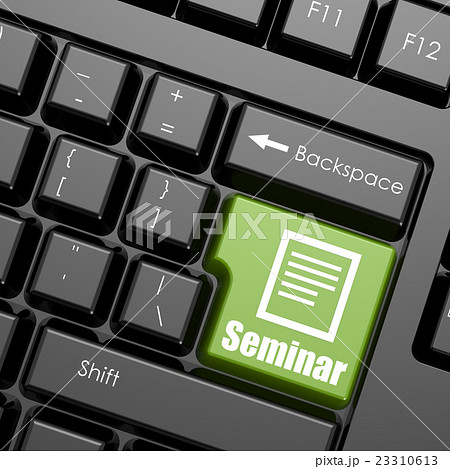 Computer keyboard with word seminar 23310613