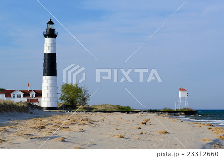 Big Sable Point Lighthouse in dunes, built in 1867 Big Sable Point Lighthouse in dunes, built in 1867 23312660