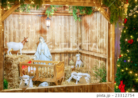 Christmas nativity scene. Christmas nativity scene. 23312754