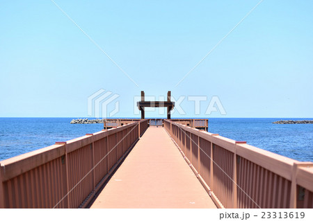 新潟 夕凪の橋 新潟 夕凪の橋 23313619