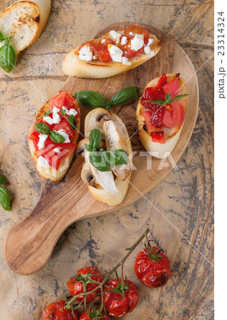 Various of bruschetta 23314324