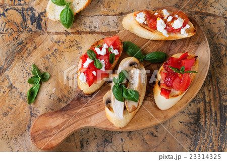 Various of bruschetta 23314325
