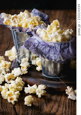 Prepared salted popcorn Prepared salted popcorn 23314334