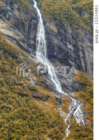 waterfall fjord waterfall fjord 23314861