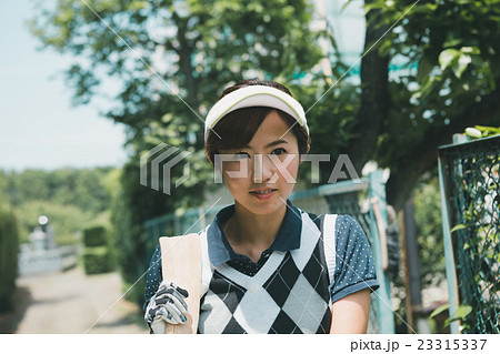 Japanese woman golfer , housewife Japanese woman golfer , housewife 23315337